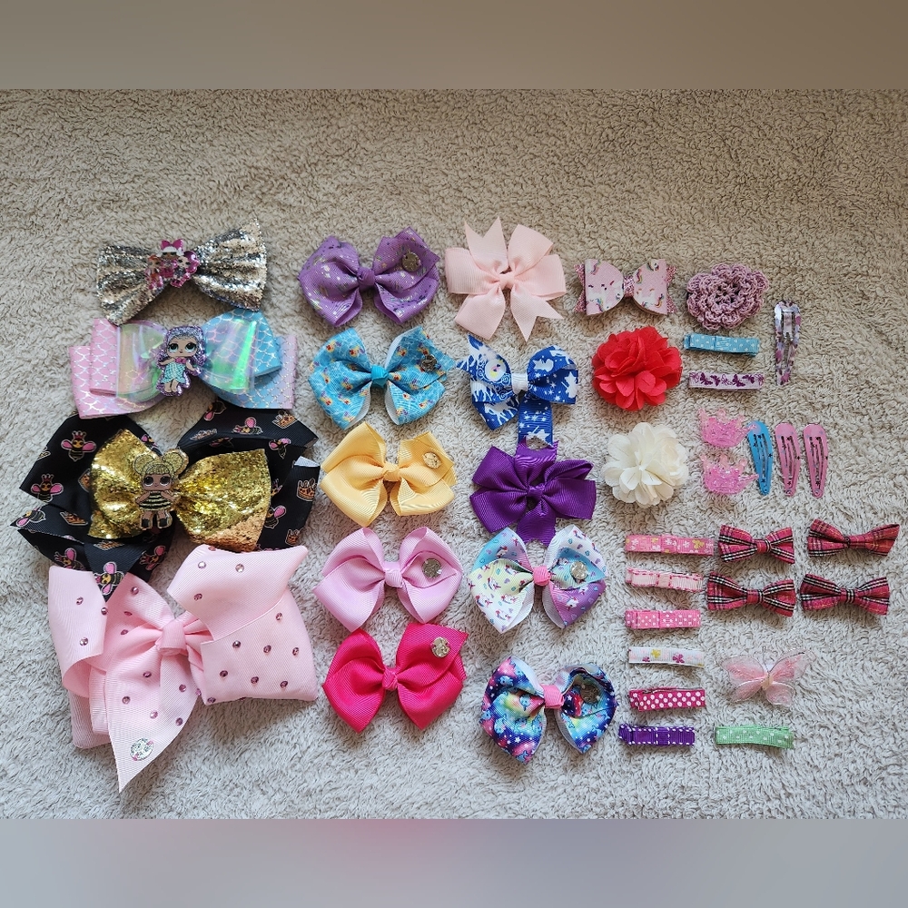 Kids Hair Bow Set